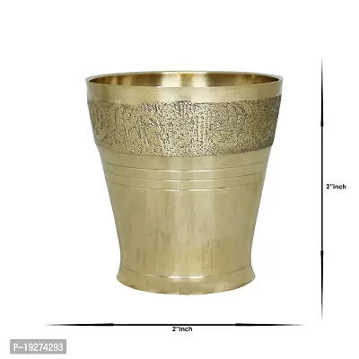 Om BhariPuri Panchdhatu Small Glass Made of Brass for Puja-thumb4