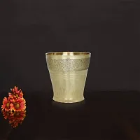 Om BhariPuri Panchdhatu Small Glass Made of Brass for Puja-thumb2