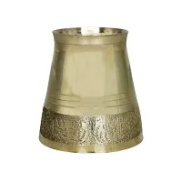 Om BhariPuri Panchdhatu Small Glass Made of Brass for Puja-thumb1