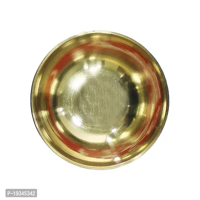 Om BhariPuri Brass Globe Brass Serving Bowl Brass Bowl - Plain (Pack of-2)-thumb5