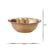 Om BhariPuri Copper Serving Bowl Handmade Copper Diya, Round Puja/Pooja Katori (Pack of-2)-thumb3