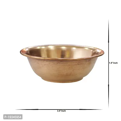 Om BhariPuri Copper Serving Bowl Handmade Copper Diya, Round Puja/Pooja Katori (Pack of-2)-thumb4