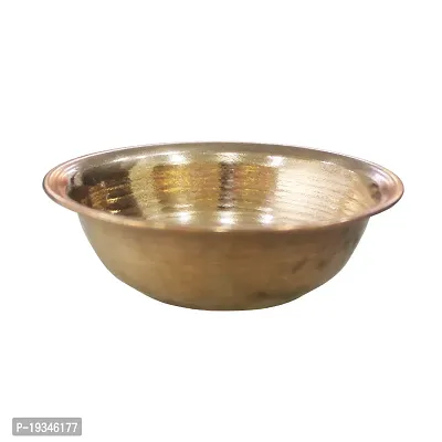 Om BhariPuri Copper Mixing Bowl Copper Round Pooja Katori/Bowl for Pooja (Pack of-3)-thumb0