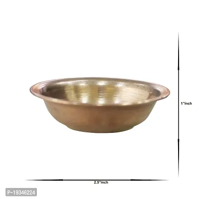 Om BhariPuri Copper Decorative Bowl Pure Copper Plain Design Bowl (Katori) (Pack of-4)-thumb4