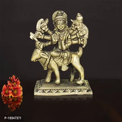 Om BhariPuri Brass Meldi MATA/Durga Maa Murti/Idol/Statue for Home Puja/Pooja Temple/Mandir (H x W x L :- 12 x 8 x 4 Inch, Weight :- 0.381 Kg)-thumb5