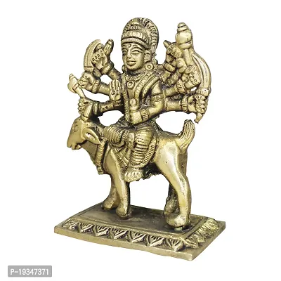 Om BhariPuri Brass Meldi MATA/Durga Maa Murti/Idol/Statue for Home Puja/Pooja Temple/Mandir (H x W x L :- 12 x 8 x 4 Inch, Weight :- 0.381 Kg)-thumb3