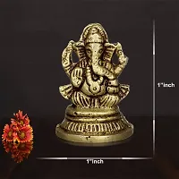 Om BhariPuri Ganesh/Ganesha/Ganesh ji/Ganpati Bappa Panchdhatu Idol/Murti/Statue-thumb1