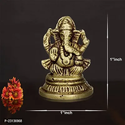 Om BhariPuri Ganesh/Ganesha/Ganesh ji/Ganpati Bappa Panchdhatu Idol/Murti/Statue-thumb2