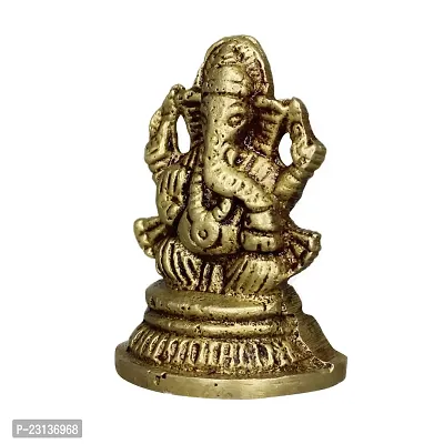 Om BhariPuri Ganesh/Ganesha/Ganesh ji/Ganpati Bappa Panchdhatu Idol/Murti/Statue-thumb3