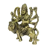 Brass Durga Maa Statue Amba/Jagdamba Maa Idol Vaishno Devi/Sherawali/Mata Rani Murti for Pooja (Weight :-  0.404)-thumb4