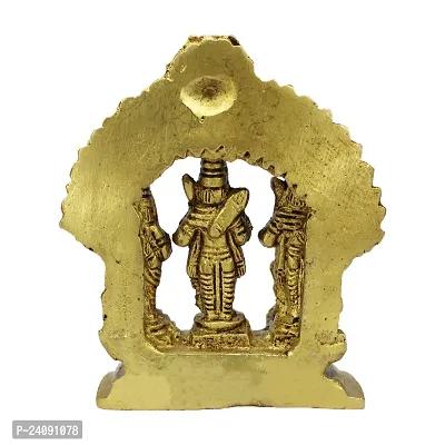 Brass Ram Darbar Idol for Home Temple Puja Ram Laxman Sita Hanuman Murti Statue for Home Decorative Showpiece Figurine (Weight :-  0.333)-thumb3