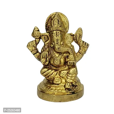 vinayakmoorti Ganesha/Ganesh/Ganeshji/Murti Panchdhatu Statue (Weight :- 0.130)-thumb0