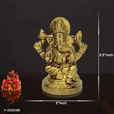 vinayakmoorti Ganesha/Ganesh/Ganeshji/Murti Panchdhatu Statue (Weight :- 0.130)-thumb4