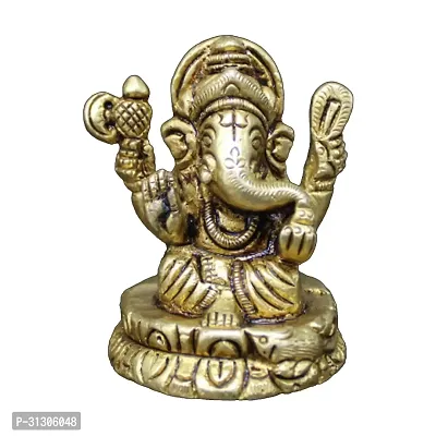 Ganesha Brass Idol for Puja-thumb0