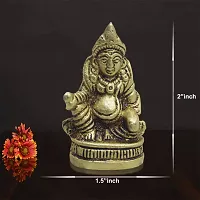 Handmade Brass Lord Kuber Maharaj Idol-thumb2