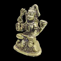 Om BhariPuri Brass Lord Shiva/Lord Shivji/Lord Mahakal Avtar of Lord Hanuman Statue in Antique Finish-thumb4