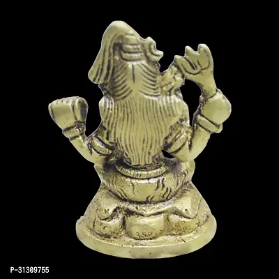 Om BhariPuri Brass Lord Shiva/Lord Shivji/Lord Mahakal Avtar of Lord Hanuman Statue in Antique Finish-thumb3