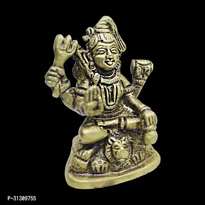 Om BhariPuri Brass Lord Shiva/Lord Shivji/Lord Mahakal Avtar of Lord Hanuman Statue in Antique Finish-thumb2