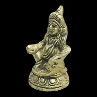 Om BhariPuri Handmade Brass Lord Kuber Maharaj Idol/Statue for Temple, Home  Office-thumb1