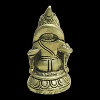 Om BhariPuri Handmade Brass Lord Kuber Maharaj Idol/Statue for Temple, Home  Office-thumb2