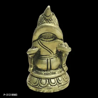 Om BhariPuri Handmade Brass Lord Kuber Maharaj Idol/Statue for Temple, Home  Office-thumb3