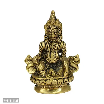 Om BhariPuri Handmade Brass Lord Kuber Maharaj Idol/Statue for Temple, Home  Office