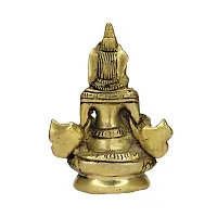 Om BhariPuri Handmade Brass Lord Kuber Maharaj Idol/Statue for Temple, Home  Office-thumb2