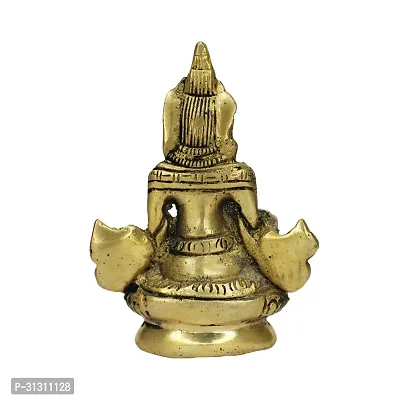 Om BhariPuri Handmade Brass Lord Kuber Maharaj Idol/Statue for Temple, Home  Office-thumb3