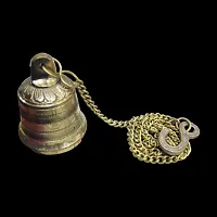 Om BhariPuri Brass Pooja Bell || Pure Brass Ganti || Brass Ganti || Ghanti for Pooja Mandir-thumb1