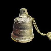 Om BhariPuri Brass Pooja Bell || Pure Brass Ganti || Brass Ganti || Ghanti for Pooja Mandir-thumb3