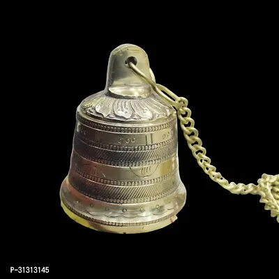 Om BhariPuri Brass Pooja Bell || Pure Brass Ganti || Brass Ganti || Ghanti for Pooja Mandir-thumb4