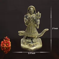 Om BhariPuri Brass Shree Khodiyar MATA Statue Brass Shree Khodiyar MATA Idol for Home Temple Pooja MATA Rani Decorative Showpiece for Mandir-thumb3