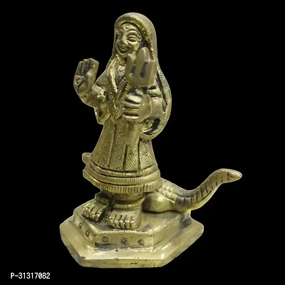 Om BhariPuri Brass Shree Khodiyar MATA Statue Brass Shree Khodiyar MATA Idol for Home Temple Pooja MATA Rani Decorative Showpiece for Mandir-thumb3