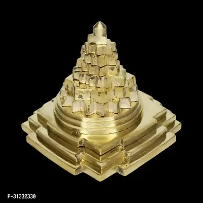 Om BhariPuri Meru Yantra/Brass Meru Shri Yantra/Brass Meru Shree Yantra/Brass Meru Yantra - Solid/ 3D Meru Shri Yantra-thumb2