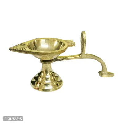 Om ssvmb9 Traditional Brass Diya for Puja | Pooja Aarti | Arti Deepak Deepam Oil Lamp for Home Temple Decor Gifts Puja Articles Decor Gifts-thumb0