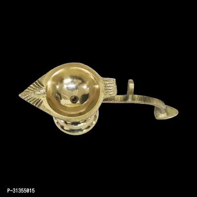 Om ssvmb9 Traditional Brass Diya for Puja | Pooja Aarti | Arti Deepak Deepam Oil Lamp for Home Temple Decor Gifts Puja Articles Decor Gifts-thumb4