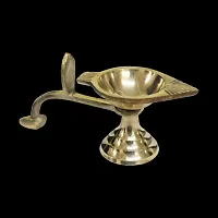 Om ssvmb9 Traditional Brass Diya for Puja | Pooja Aarti | Arti Deepak Deepam Oil Lamp for Home Temple Decor Gifts Puja Articles Decor Gifts-thumb1