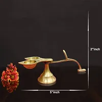 Om BhariPuri Traditional Brass Diya for Puja | Pooja Aarti | Arti Deepak Deepam Oil Lamp for Home Temple Decor Gifts Puja Articles Decor Gifts-thumb1