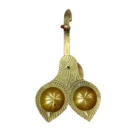 Om BhariPuri Traditional Brass Diya for Puja | Pooja Aarti | Arti Deepak Deepam Oil Lamp for Home Temple Decor Gifts Puja Articles Decor Gifts-thumb2