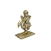 Om BhariPuri Brass Brahmani Maa Murti MATA Rani Statue Durga Maa Devi Idol for Home Puja/Pooja Temple/Mandir-thumb1