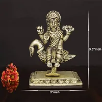 Om BhariPuri Brass Brahmani Maa Murti MATA Rani Statue Durga Maa Devi Idol for Home Puja/Pooja Temple/Mandir-thumb2