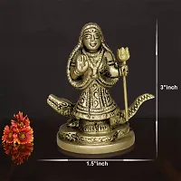 Brass Khodiyar Mata Sculpture-thumb4