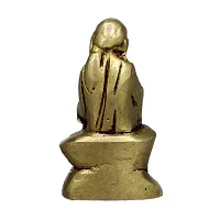 Om BhariPuri Brass Sai Baba Murti Statue Showpiece for Pooja Gift Living Room Decoration Home Deacute;cor-thumb1