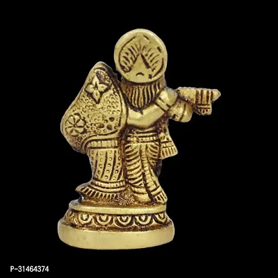 Om BhariPuri Brass Radha Krishna Murti Idol Statue Antique Finish-thumb5