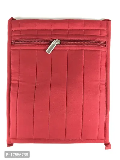 SriAoG Handmade Elegant Female Sling Bag for Travel | Crossbody Bags for Ladies| Side Bag for Women Stylish | Passport Holder Sling | Medium Size 9x8 Inch (Red)-thumb2