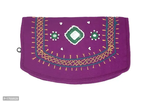 Hand Bag - Raw silk Fancy Embroidery Hand bag | Shaabee Return Gifts