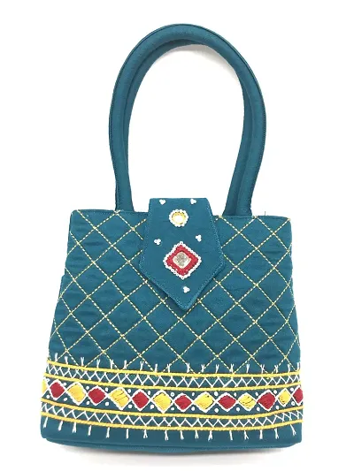 SriAoG Handicrafts Hand Bags Size Stylish Banjara Traditional Hand Carry Purse Handmade 7.5x.7x2.5 Inch Handbag Purse