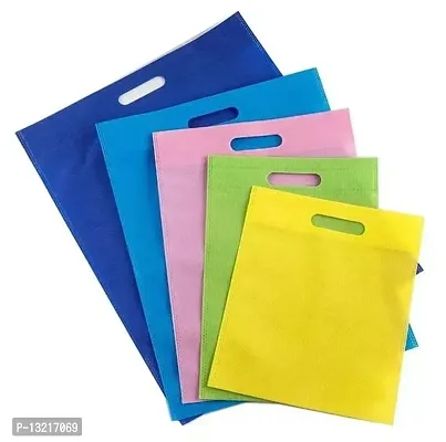 12x18 Inch, D-Cut Cloth BagShopping Bag, Carry Bag, Completely Eco-Friendly Bag, Handle Bag Assorted Color(Pack of 50) color as per availability