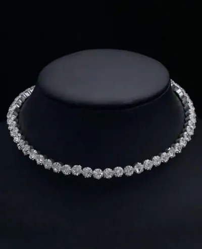 Crystal Necklace Single Layered chocker Set