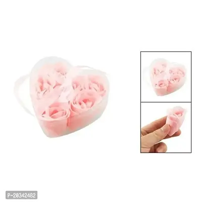 Nema Heart Shape Romantic Bath Rose petals soap - Light Pink-thumb2